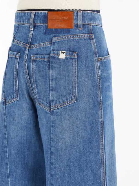 Agenda Cotton Denim Wide Jeans