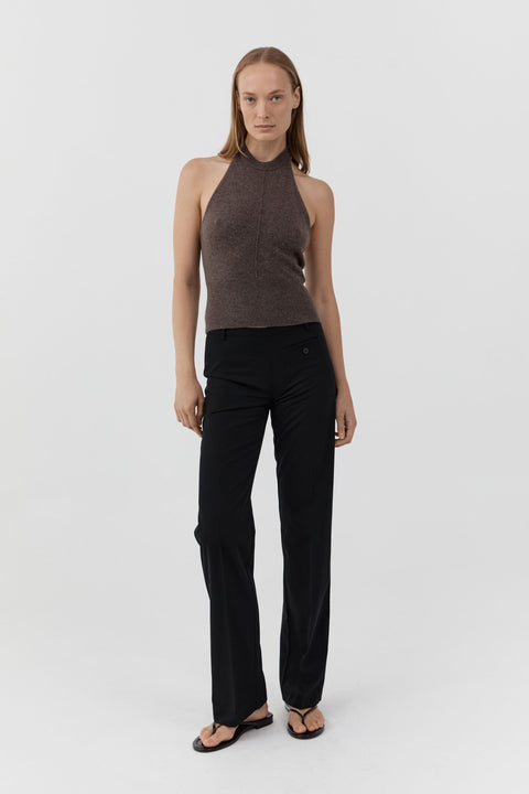 St. Agni Cashmere Halter Top in Elmwood