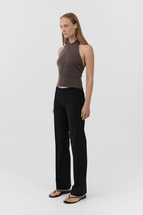 St. Agni Cashmere Halter Top in Elmwood