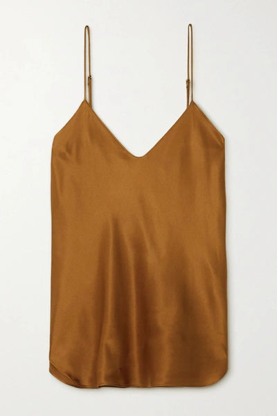Isabella Silk Cami - Whiskey