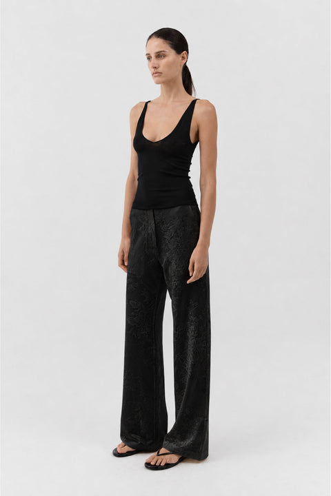 St. Agni Superfine Merino Wool Top in Black