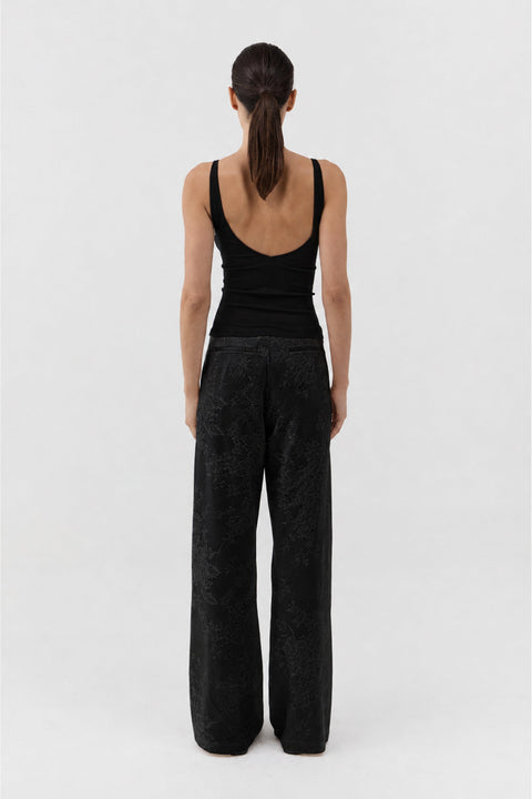 St. Agni Superfine Merino Wool Top in Black